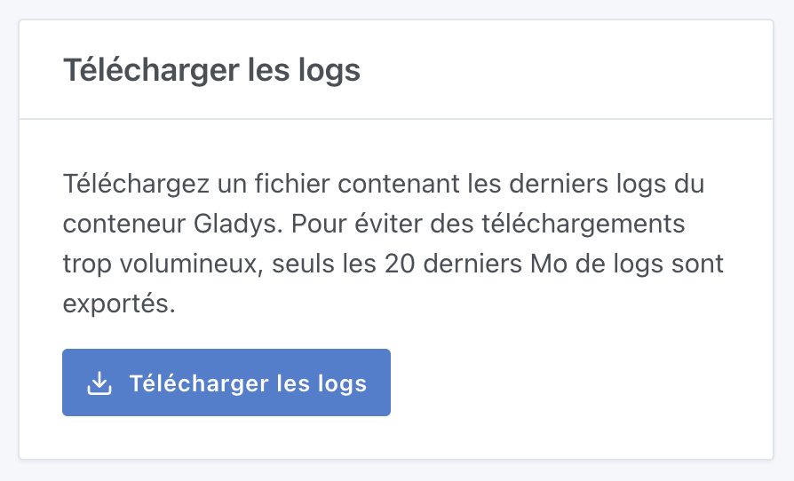 Download system logs