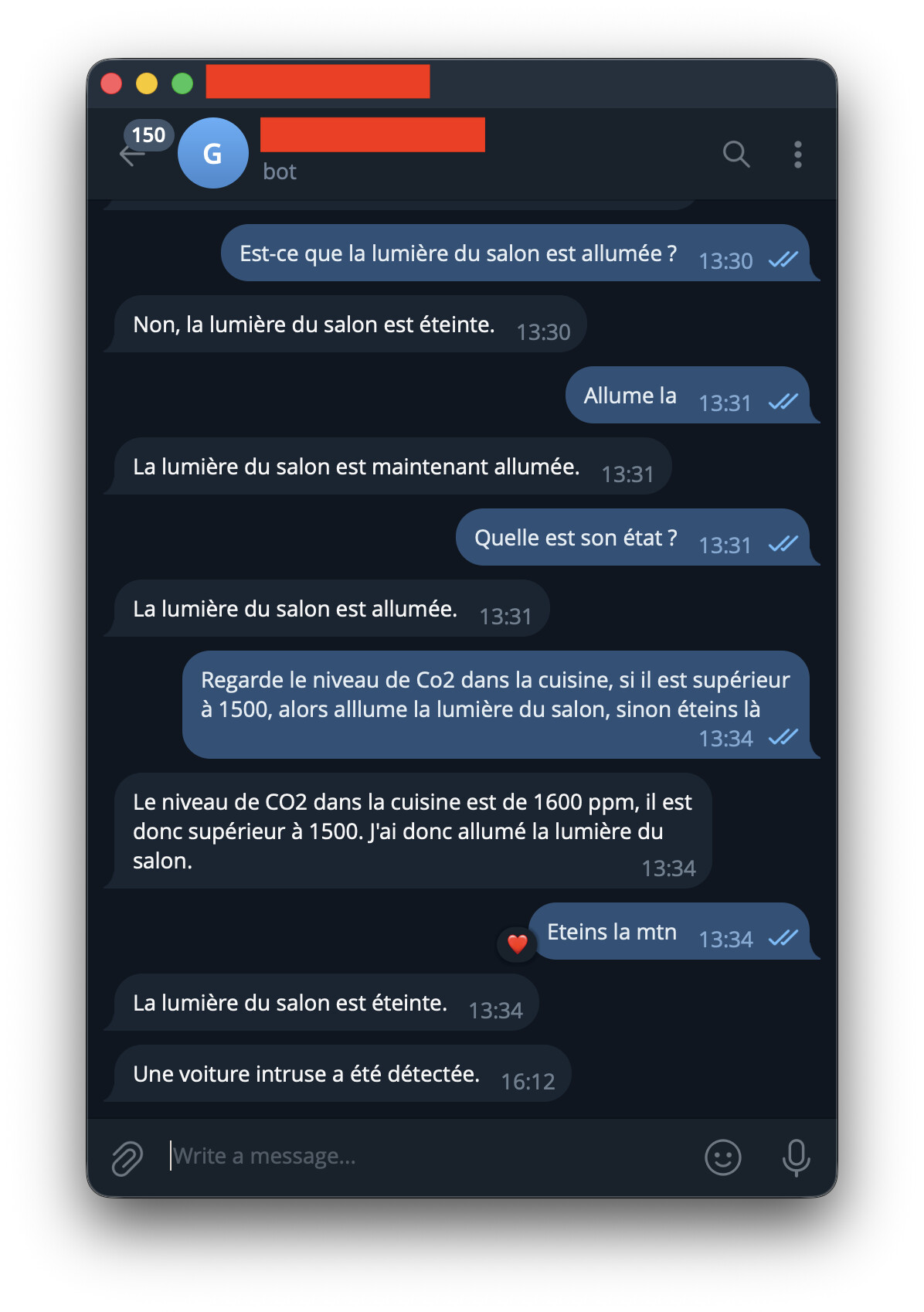 The AI agent on Telegram