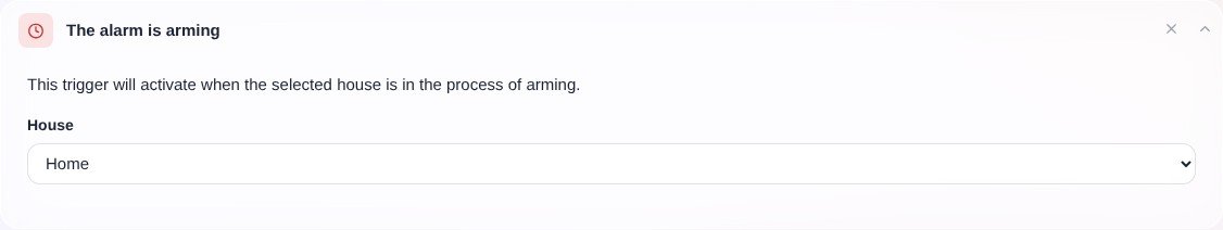 Alarm arming...