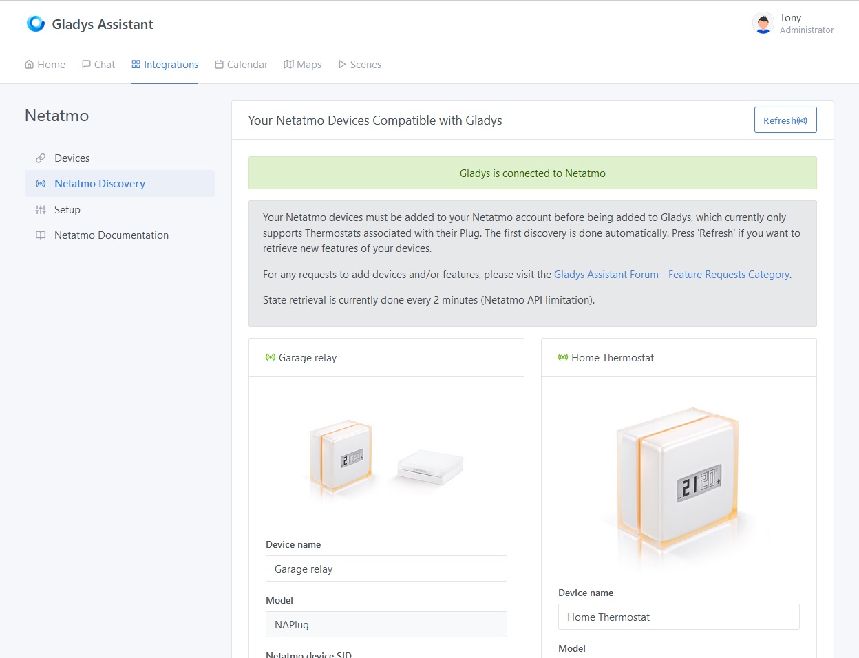 Netatmo Integration - Discovery