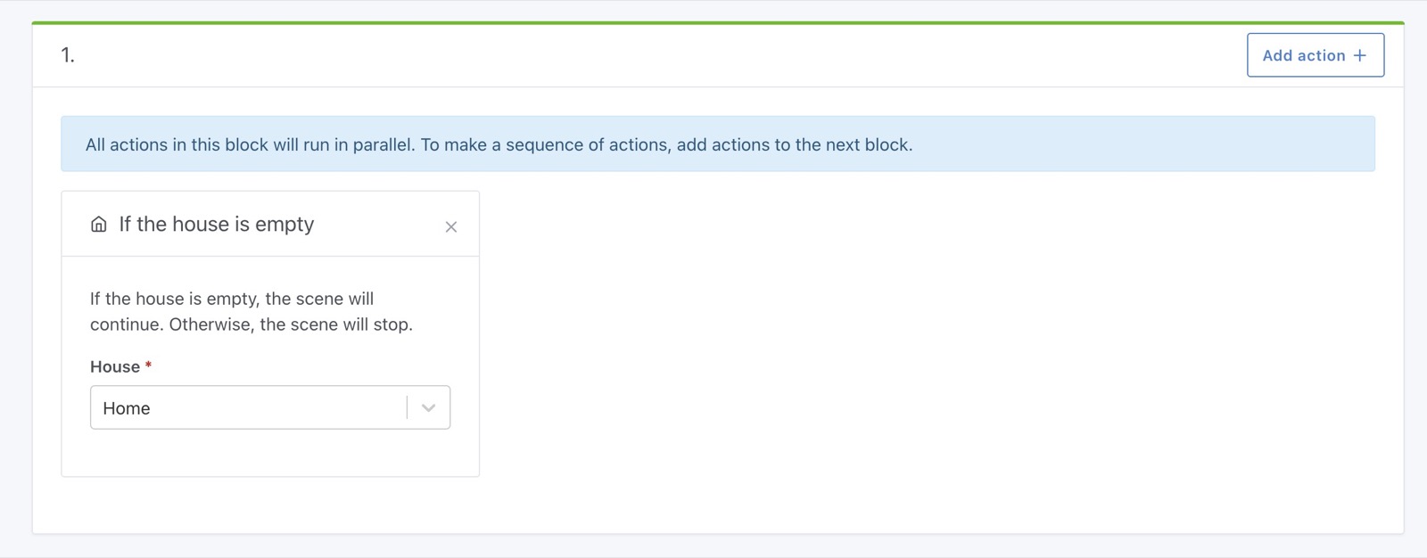 House is empty condition