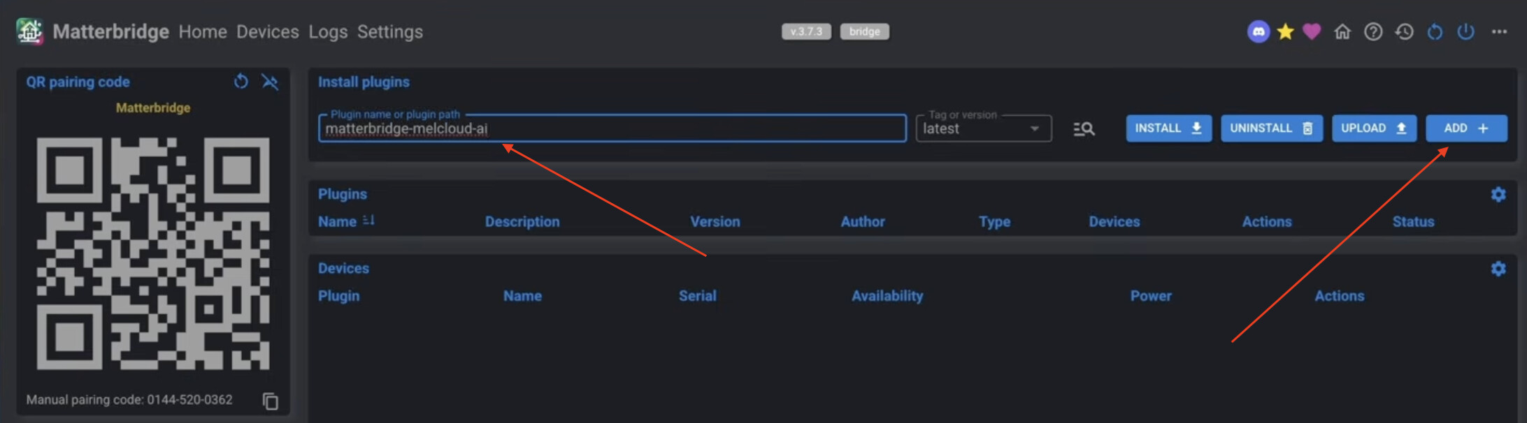 Ajouter le plugin