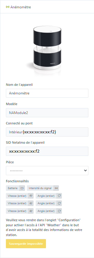 Integration Netatmo - Découverte