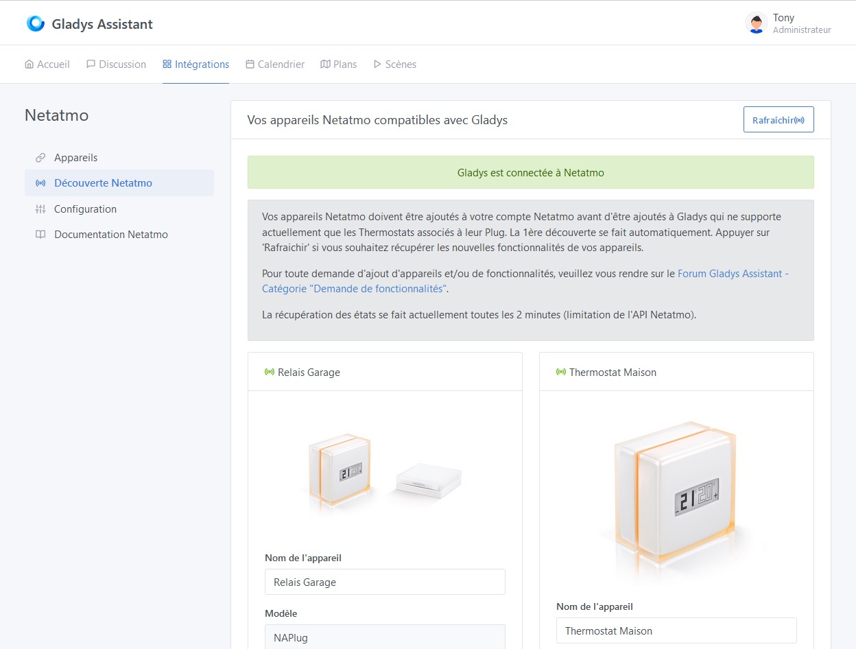Integration Netatmo - Découverte